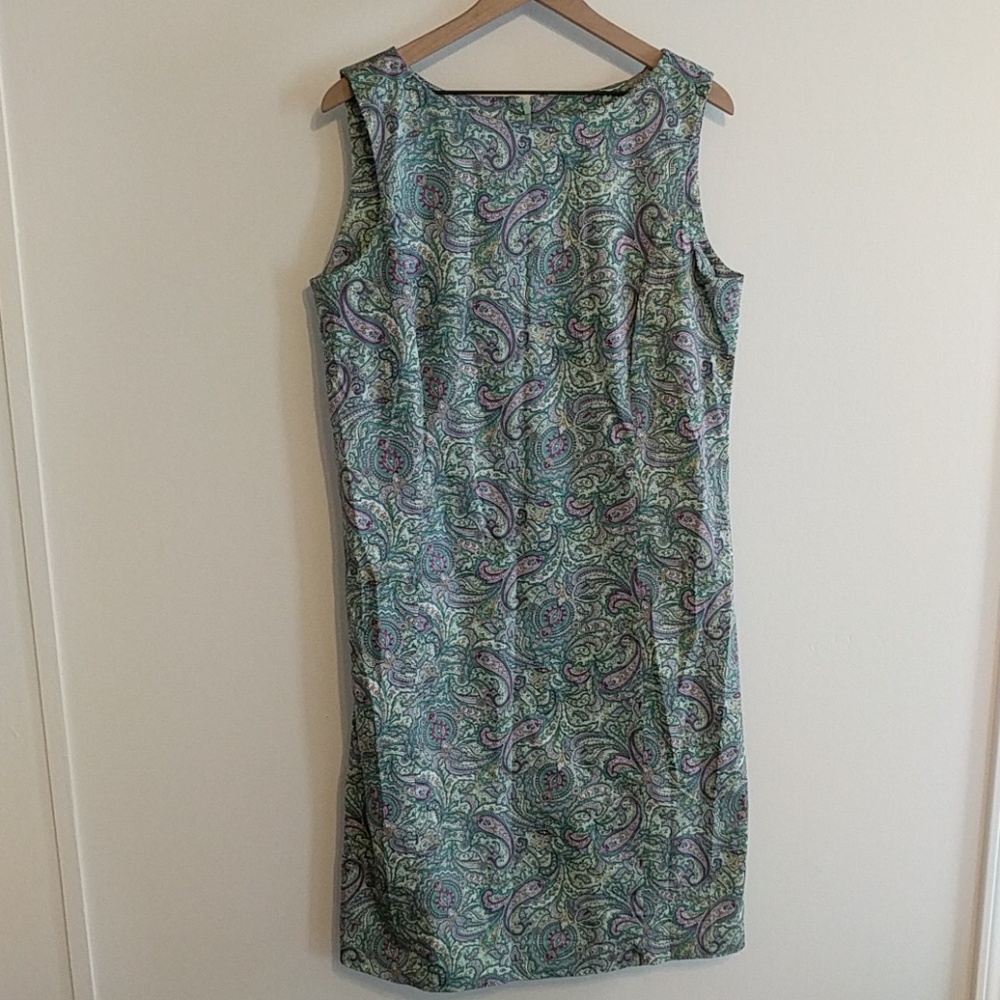 Talbot's Sheath Paisley Dress